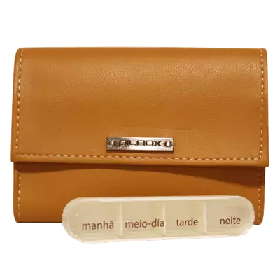 Imagem de PILBOX LIBERTY - CARAMELO - PORTA COMPRIMIDOS