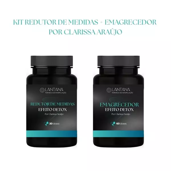 Mostrar detalhes para KIT REDUTOR DE MEDIDAS + EMAGRECEDOR POR CLARISSA ARAÚJO 30 DIAS Imagem de KIT REDUTOR DE MEDIDAS + EMAGRECEDOR POR CLARISSA ARAÚJO 30 DIAS