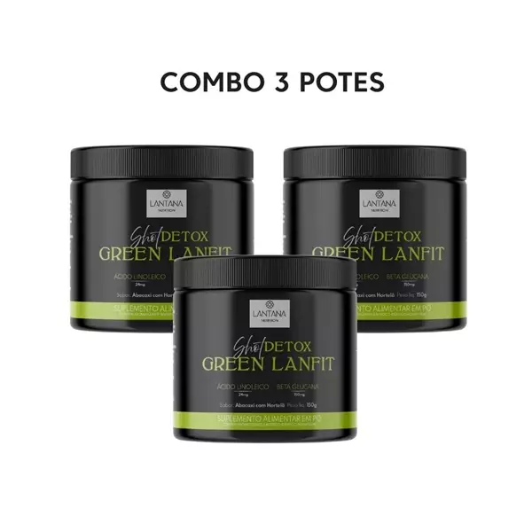 Imagem de Shot Detox Green Lanfit - Combo 3 Potes
