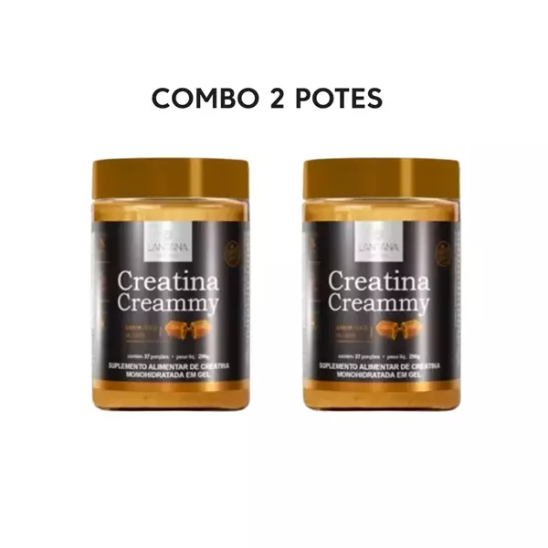 Imagem de Creatina Creammy  Sabor Doce de Leite - 2 Potes