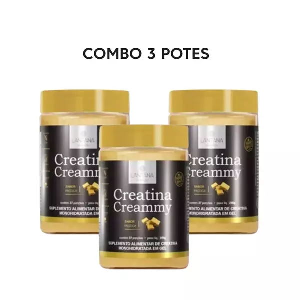 Imagem de Creatina Creammy  Sabor Paçoca - 3 Potes