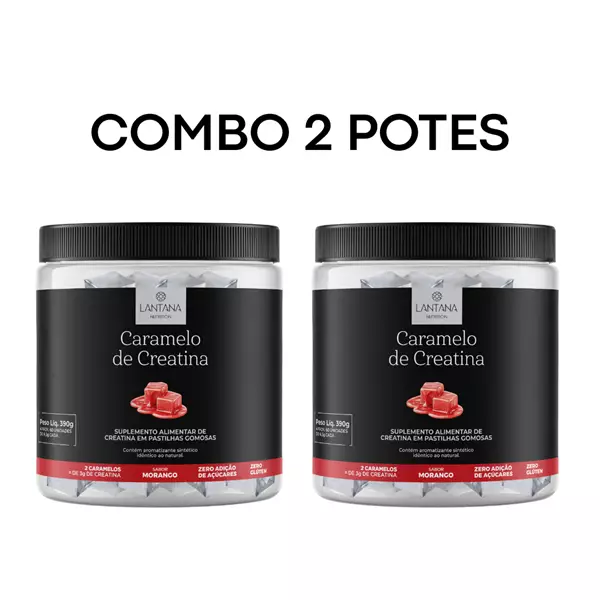 Imagem de Caramelo de creatina (morango) 2 potes